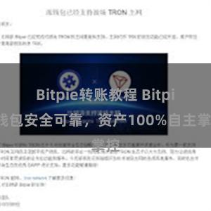 Bitpie转账教程 Bitpie钱包安全可靠，资产100%自主掌控