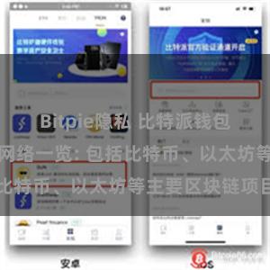 Bitpie隐私 比特派钱包支持的区块链网络一览: 包括比特币、以太坊等主要区块链项目