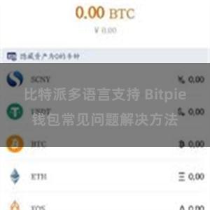 比特派多语言支持 Bitpie钱包常见问题解决方法