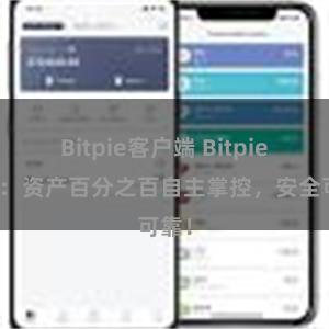 Bitpie客户端 Bitpie钱包：资产百分之百自主掌控，安全可靠！