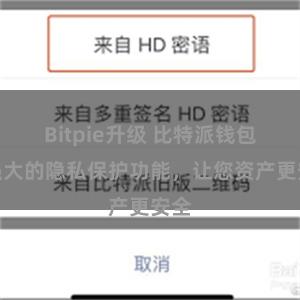 Bitpie升级 比特派钱包：强大的隐私保护功能，让您资产更安全