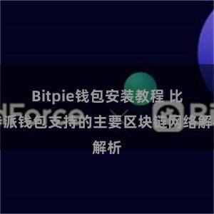 Bitpie钱包安装教程 比特派钱包支持的主要区块链网络解析