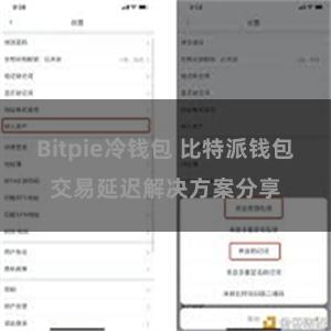 Bitpie冷钱包 比特派钱包交易延迟解决方案分享